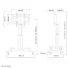 Neomounts PLASMA-M2500SILVER TV statīvs 42-100 collas - motorizēts