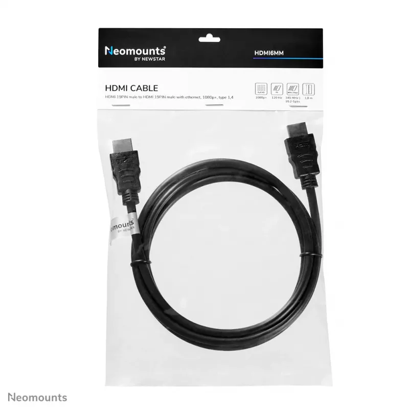 Neomounts HDMI6MM HDMI kabelis - 1,8 metri