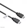 Neomounts HDMI25MM HDMI kabelis - 7,5 metri, 7,5 m, 10,2 Gbit/s, melns