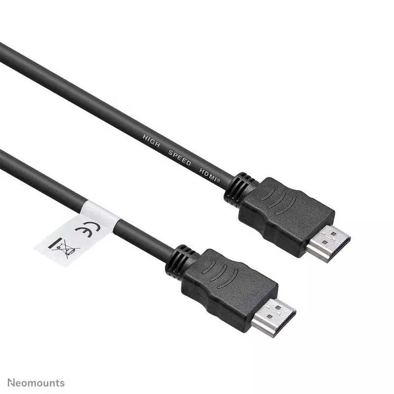 Neomounts HDMI35MM HDMI kabelis - 10 metri, 10 m, HDMI Type A (Standard), HDMI Type A (Standard), 10.2 Gbit/s, Melns