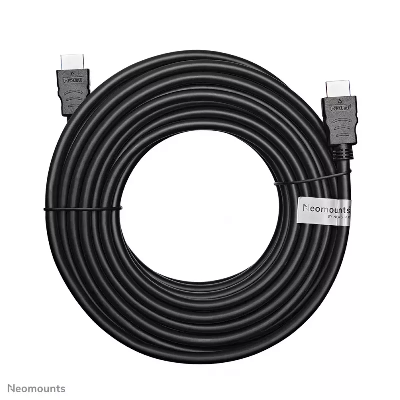 Neomounts HDMI35MM HDMI kabelis - 10 metri, 10 m, HDMI Type A (Standard), HDMI Type A (Standard), 10.2 Gbit/s, Melns