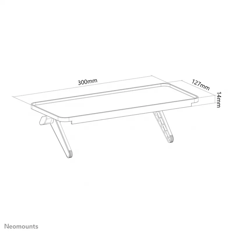 Neomounts AWL28-220BL1 Multivides plaukts - universāls