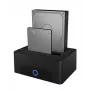 ICY BOX 2 nodalījumu dokstacija un klonēšanas stacija 2,5 collu vai 3,5 collu SATA diskdziņiem ar USB 3.0 pieslēgvietu