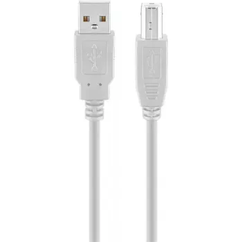 USB A–USB B kabelis GOOBAY 68712, USB 2.0 HiSpeed, 1,8 m, pelēks