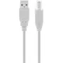 USB A–USB B kabelis GOOBAY 68712, USB 2.0 HiSpeed, 1,8 m, pelēks
