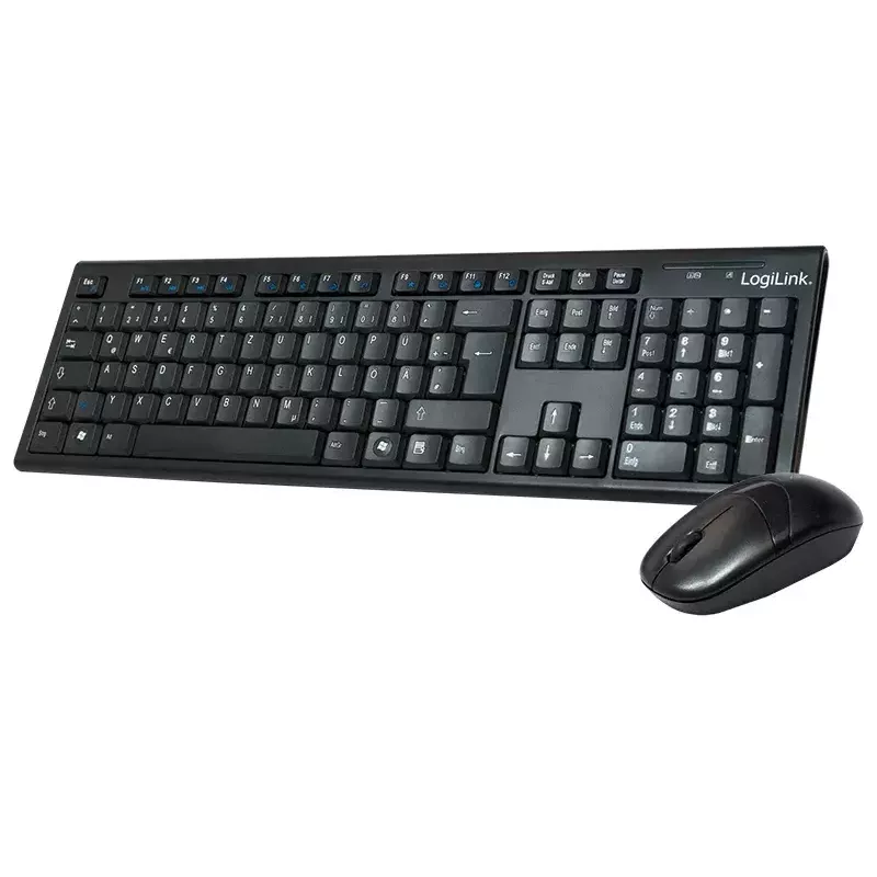 Wireless tastatūra pele Combo LogiLink ID0104 Melns