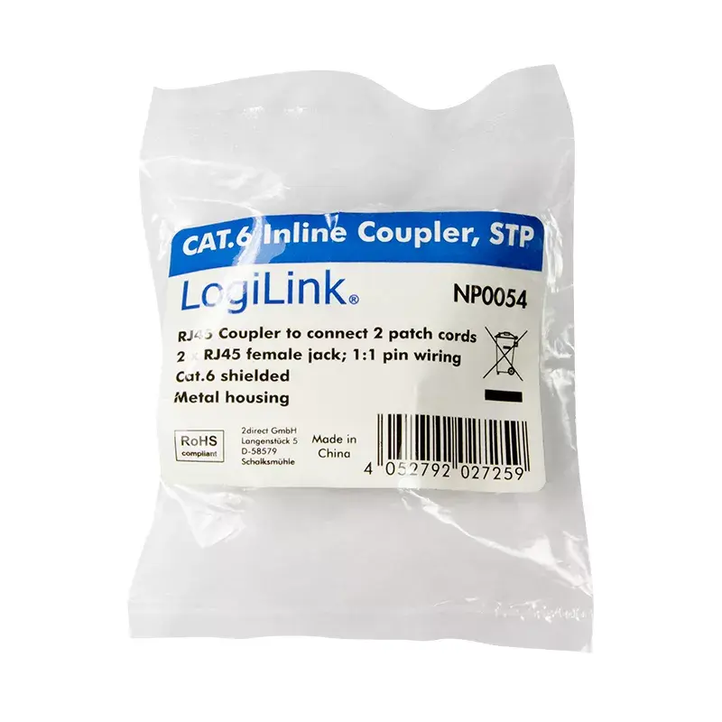 Kabeļa savienotājadapters LogiLink NP0054