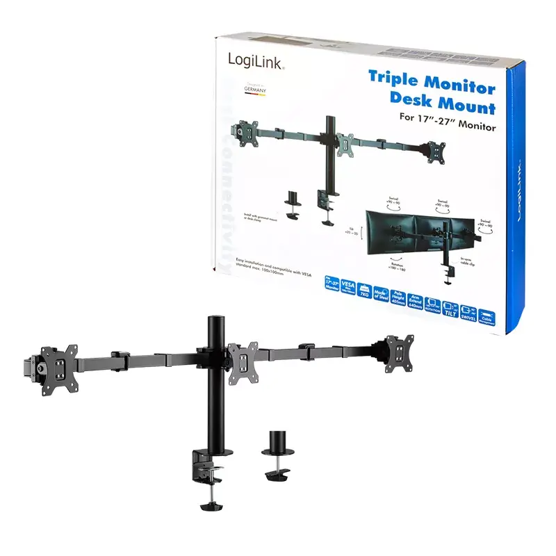 Monitora stiprinājums LogiLink BP0107 81,3 cm (32 collas) galdam melns
