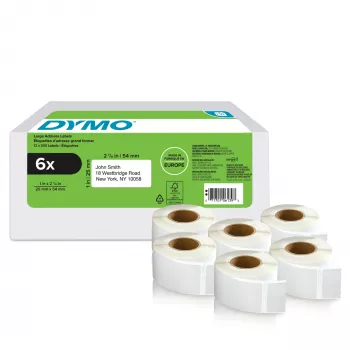 Etiķešu printeris DYMO 2177564 Balts 2.5 cm x 5.4 cm 6000 etiķetes