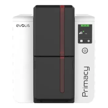 Plastikaršu printeris Evolis Primacy 2 — Krāsu sublimācija/sveķu termiskā pārnese, 300 x 1200 DPI, 100 lokšņu ievades ietilpība, Ātrais Ethernet