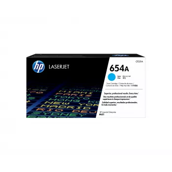 HP 654A Cyan Original LaserJet Toner Cartridge