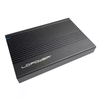 HDD/SSD korpuss LC-Power LC-25U3-C Melns 2.5 collu USB Type-C 6 Gbit/s