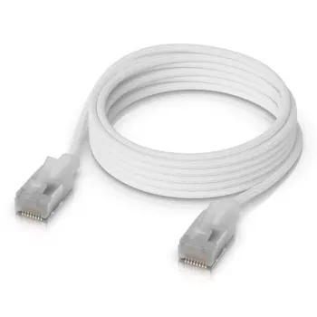 Tīkla kabelis Ubiquiti UACC-Cable-Patch-EL-C6A-2M-W RJ-45 Cat6a 2 m caurspīdīgi balts