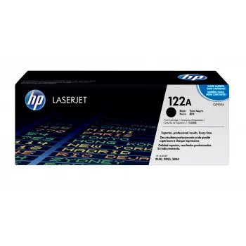 HP 122A melna oriģināla LaserJet tonera kasetne 1 gab.