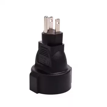Microconnect PETRAVEL3 strāvas spraudņa adapteris B tips F tips Melns