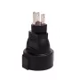 Microconnect PETRAVEL3 strāvas spraudņa adapteris B tips F tips Melns