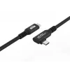 USB kabelis Microconnect USB3.2CC01-A 1m USB C 20 Gbit/s Melns