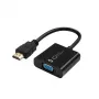 Microconnect HDMVGA2B video kabeļa adapteris 0,15 m VGA (D-Sub) HDMI Type A (Standard) melns
