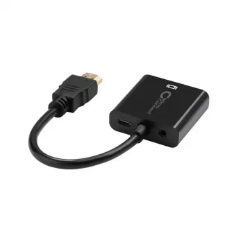 Microconnect HDMVGA2B video kabeļa adapteris 0,15 m VGA (D-Sub) HDMI Type A (Standard) melns