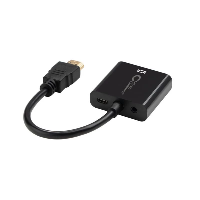 Microconnect HDMVGA2B video kabeļa adapteris 0,15 m VGA (D-Sub) HDMI Type A (Standard) melns