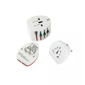 Microconnect PETRAVEL12 mobilo ierīču lādētājs Universāls Balts USB Iekštelpām