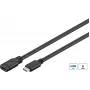 Microconnect USB3.1CC1EX USB kabelis USB 3.2 Gen 1 (3.1 Gen 1) 1 m USB C Melns