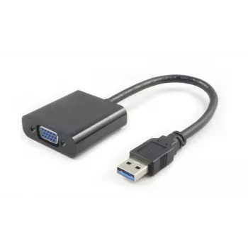 Microconnect USB3.0VGA USB grafikas adapteris 1920 x 1080 pikseļi, melns