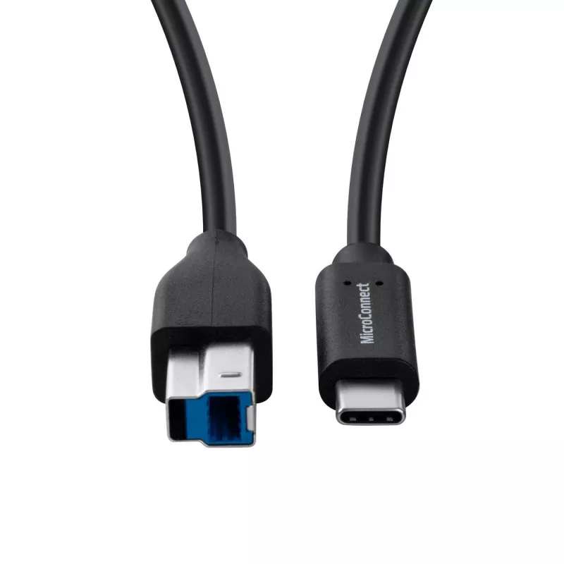 USB kabelis Microconnect USB3.1CB2 1,8 m USB C USB B 5 Gbit/s Melns