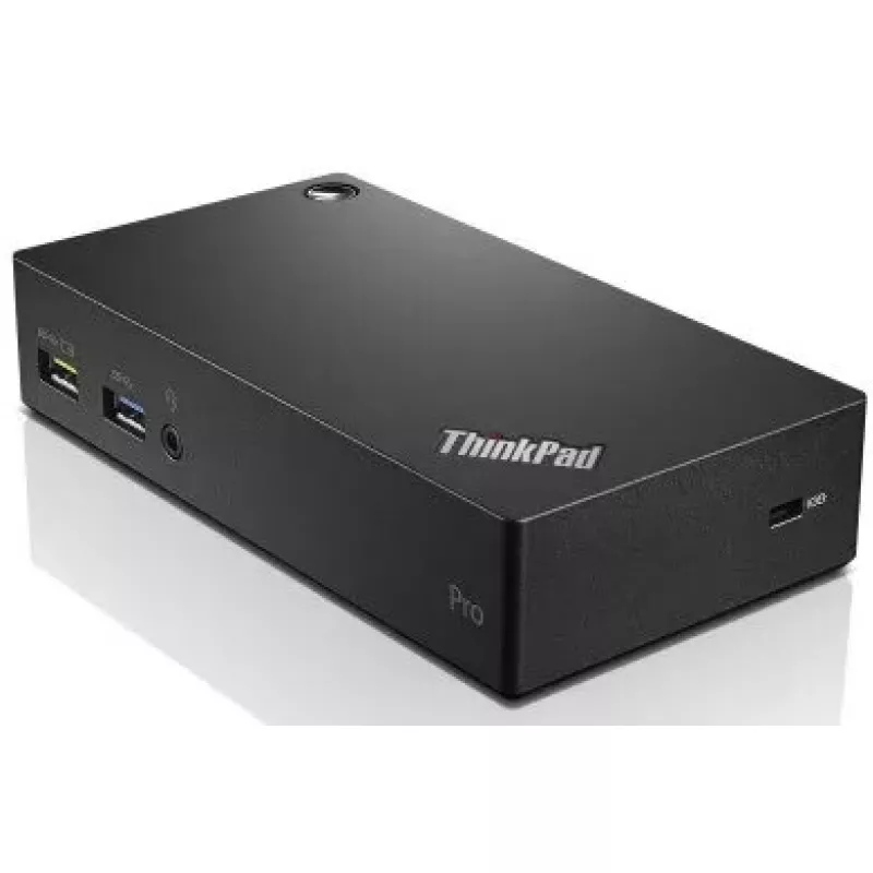 Lenovo ThinkPad USB 3.0 Pro Dock EU vadu USB 3.2 Gen 1 (3.1 Gen 1) Type-A melns