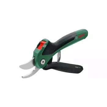 Atzarošanas šķēres Bosch EasyPrune, apvedtipa, nerūsējošā tērauda asmens, 2,5 cm griešanas kapacitāte, uzlādējams 5,4 Wh akumulators, drošības fiksators