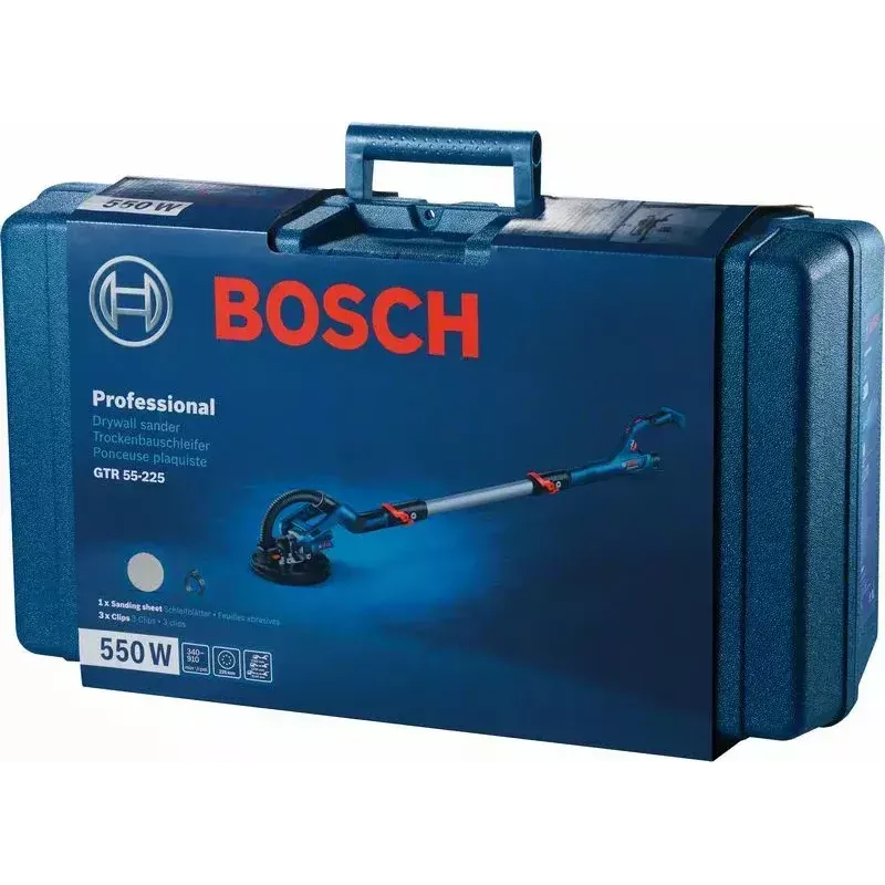 Bosch GTR 55-225 ģipškartona slīpmašīna 910 apgr./min Melna, Zila 550 W