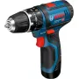 Bosch GSB 10,8-2-LI Professional Keyless Melns, Blue, Red