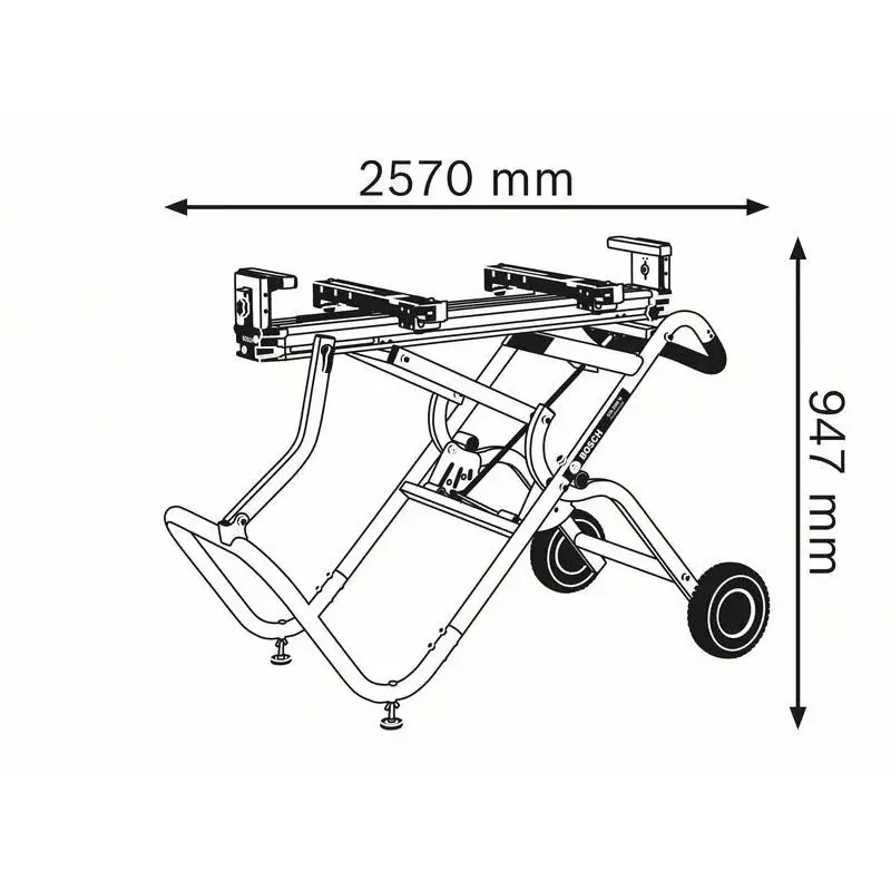 Bosch GTA 2500 W Professional zāģa āzis Salokāms