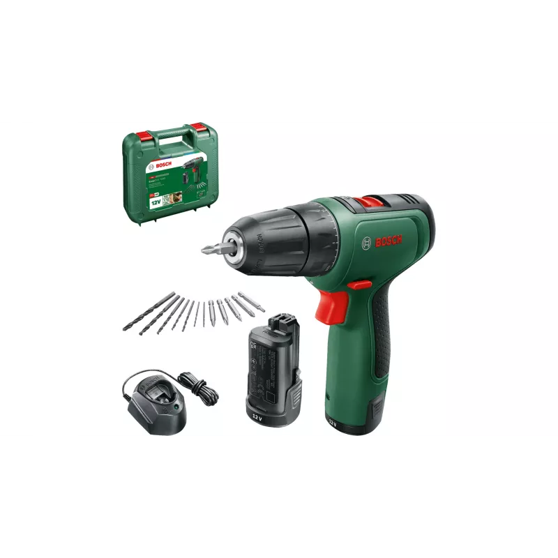 Bosch EasyDrill 1200 1500 RPM Keyless 940 g Melns, zaļa