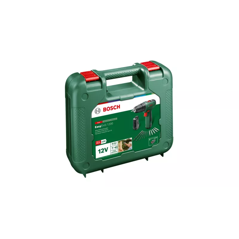 Bosch EasyDrill 1200 1500 RPM Keyless 940 g Melns, zaļa