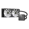 Viss-vienā šķidruma dzesētājs ANTEC SYMPHONY 240 — 120 mm ventilatori, melns, atbalsta AM4/LGA1700