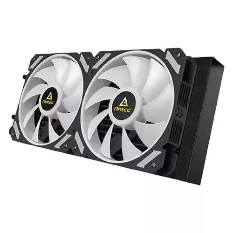 Viss-vienā šķidruma dzesētājs ANTEC SYMPHONY 240 — 120 mm ventilatori, melns, atbalsta AM4/LGA1700