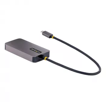 StarTech.com USB C video adapteris, USB C uz HDMI DVI VGA adapteris, līdz 4K 60 Hz, alumīnija, daudzportu video displeja adapteris, saderīgs ar Thunderbolt 3/4, USB Type C ceļojumu adapteris
