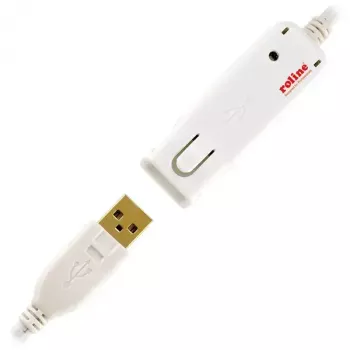 USB 2.0 aktīvais retranslatora kabelis ROLINE 12.04.1085 12 m