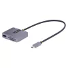 StarTech.com USB C video adapteris, USB C uz HDMI VGA vairāku pieslēgvietu adapteris, 3,5 mm audio, 4K 60Hz HDR, 100W PD caurlaides jaudas padeve, saderīgs ar Thunderbolt 3/4 - USB C displeja ceļojumu adapteris