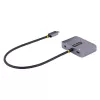 StarTech.com USB C video adapteris, USB C uz HDMI VGA vairāku pieslēgvietu adapteris, 3,5 mm audio, 4K 60Hz HDR, 100W PD caurlaides jaudas padeve, saderīgs ar Thunderbolt 3/4 - USB C displeja ceļojumu adapteris