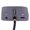 StarTech.com USB C video adapteris, USB C uz HDMI VGA vairāku pieslēgvietu adapteris, 3,5 mm audio, 4K 60Hz HDR, 100W PD caurlaides jaudas padeve, saderīgs ar Thunderbolt 3/4 - USB C displeja ceļojumu adapteris