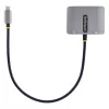 StarTech.com USB C video adapteris, USB C uz HDMI VGA vairāku pieslēgvietu adapteris, 3,5 mm audio, 4K 60Hz HDR, 100W PD caurlaides jaudas padeve, saderīgs ar Thunderbolt 3/4 - USB C displeja ceļojumu adapteris