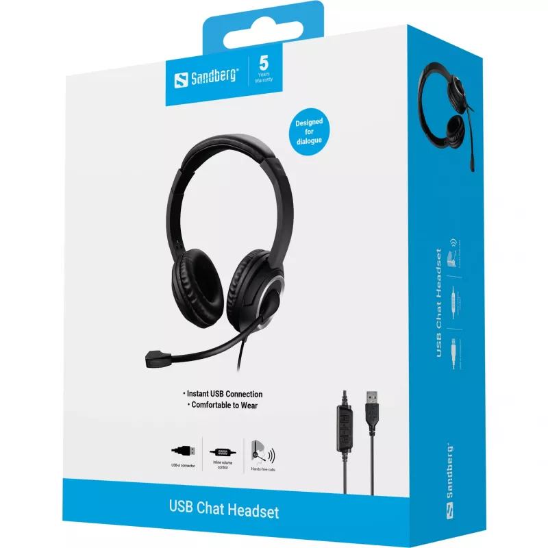 Austiņas Sandberg USB Chat Headset