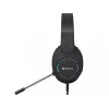 Austiņas SANDBERG BossBlaster USB — vadu spēļu austiņas, 20–20000 Hz, 2 m kabelis, 240 g, melnas