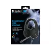 Austiņas SANDBERG BossBlaster USB — vadu spēļu austiņas, 20–20000 Hz, 2 m kabelis, 240 g, melnas