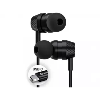 Austiņas Sandberg USB-C/A In-Earset ar līnijas mikrofonu