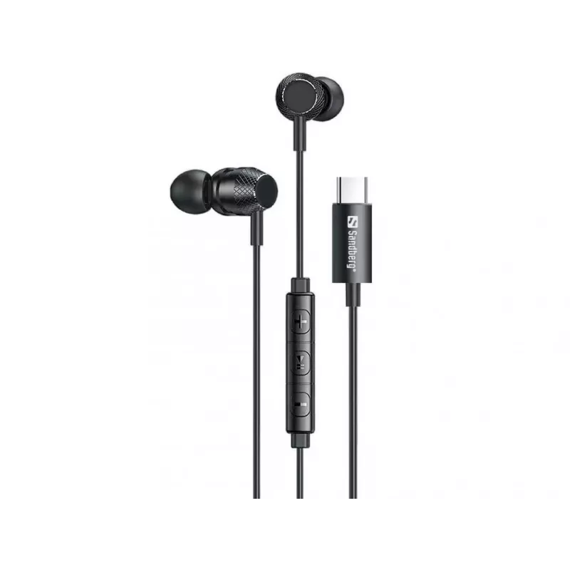 Austiņas Sandberg USB-C/A In-Earset ar līnijas mikrofonu