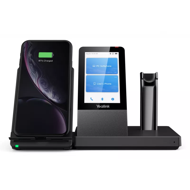 Yealink WH67 UC austiņas, bezvadu, Birojs/Zvanu centrs, 20 - 14000 Hz, 19 g, Austiņas, Melnas
