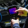 Termokamera Flir Systems E8-PRO — 320×240 px, NETD 40 mK, IFOV 1.8 mRad, 3.5 collu displejs, metāla korpuss, melna